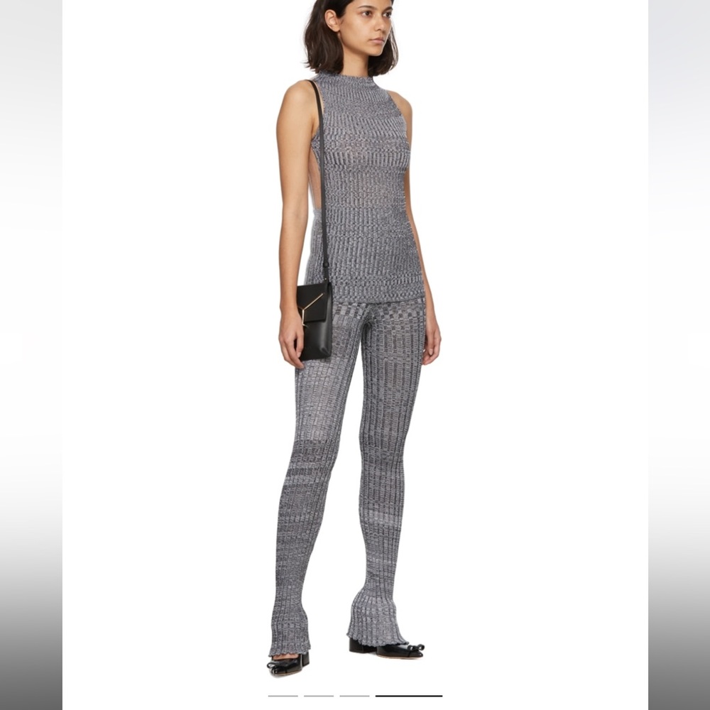 A. ROEGE HOVE Grey Nylon Turtleneck and Bottoms